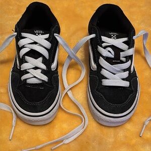 Vans Kids Black and White Sneakers